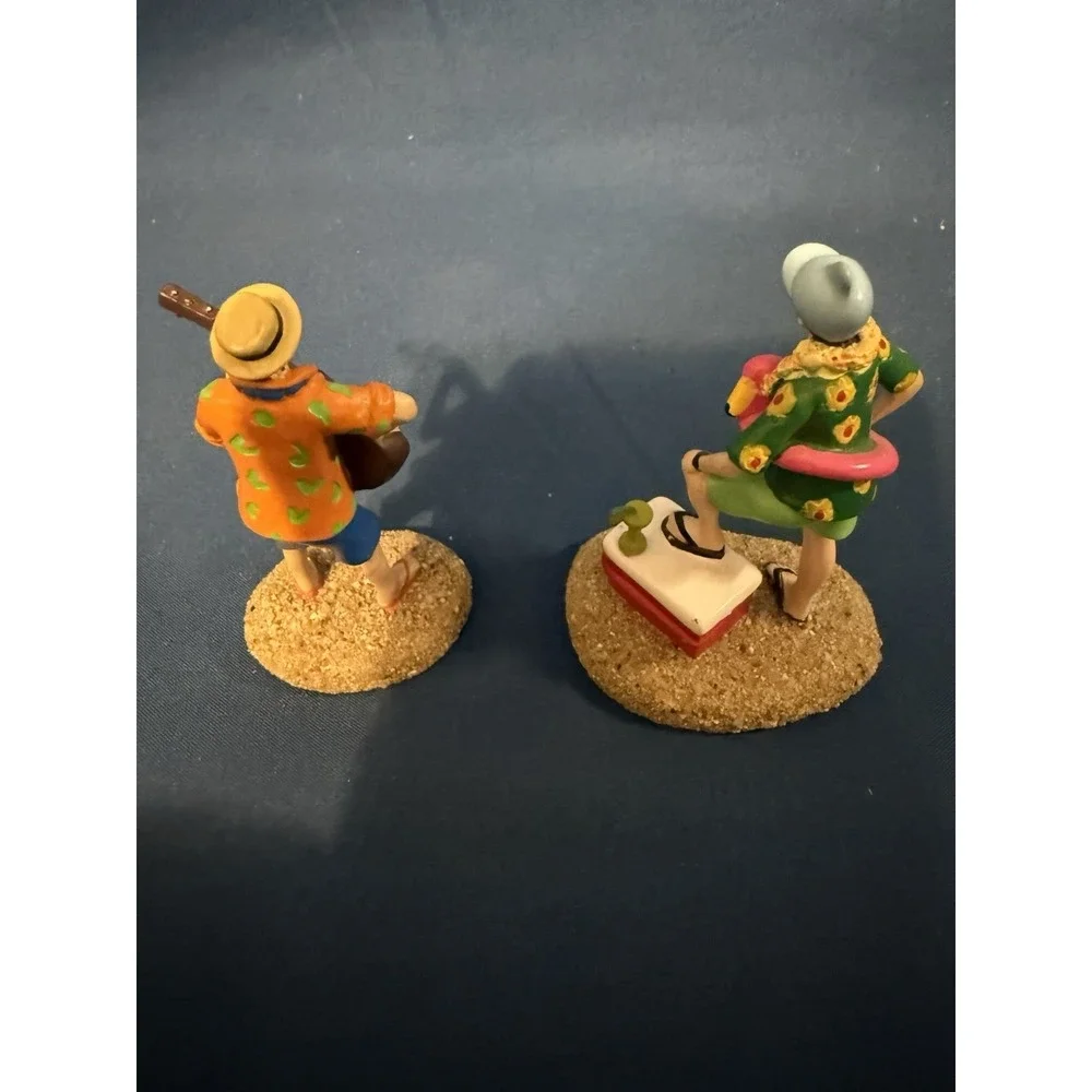 Dept 56 Margaritaville Village Accessories Beach Musician Cooler Lot Retired Set